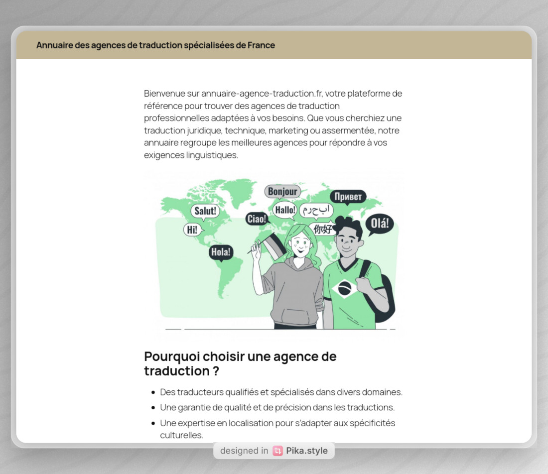 Trouver facilement une agence de traduction en France grâce à un annuaire spécialisé